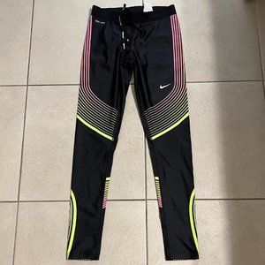 Nike Dri-Fit leggings, compression, NEON, size S